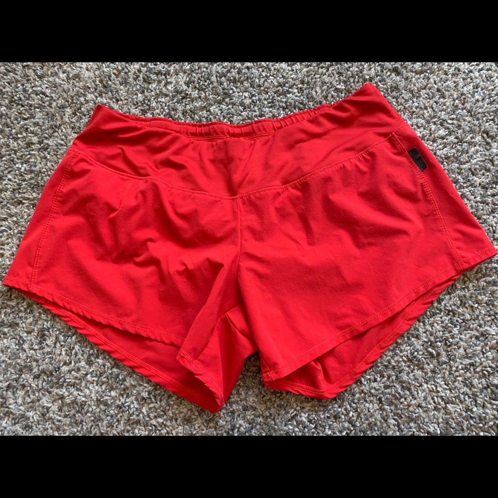 Oiselle Riga shorts, size 6, red, like new